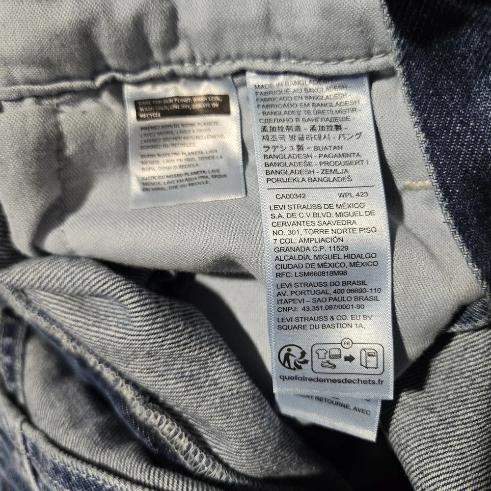 $120 Levis Workwear Loose Overalls Mens Size Small Denim Cotton Blue S